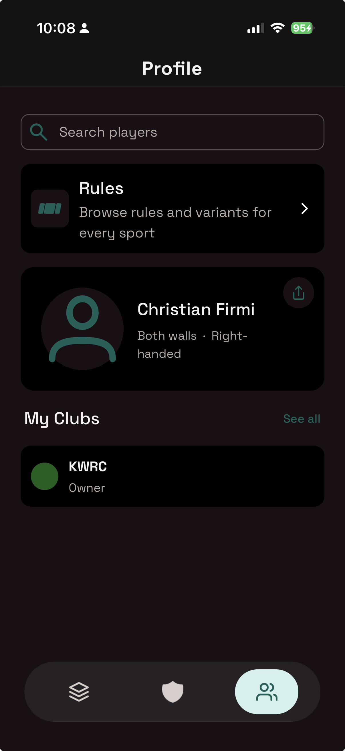 Profile & clubs